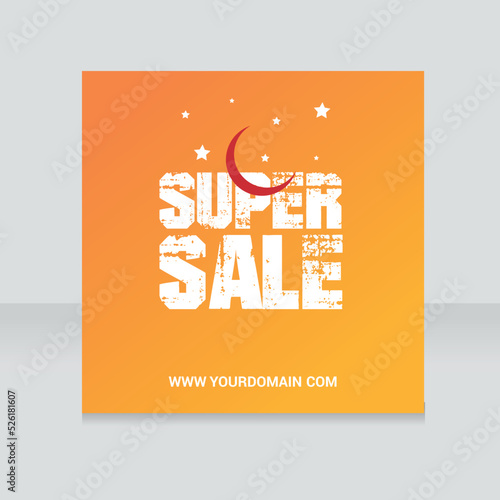 Eid Super Sale Offer Banner