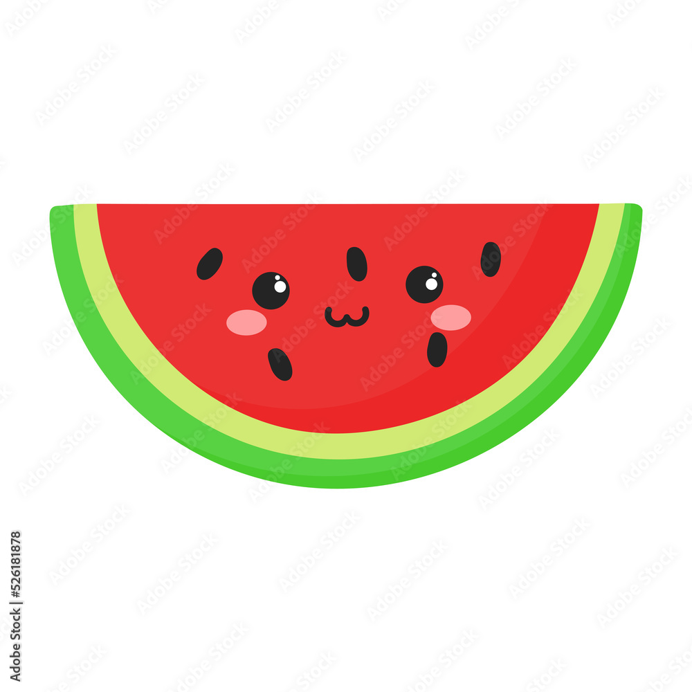 Kawaii Watermelon icon. Kawaii Watermelon icon.