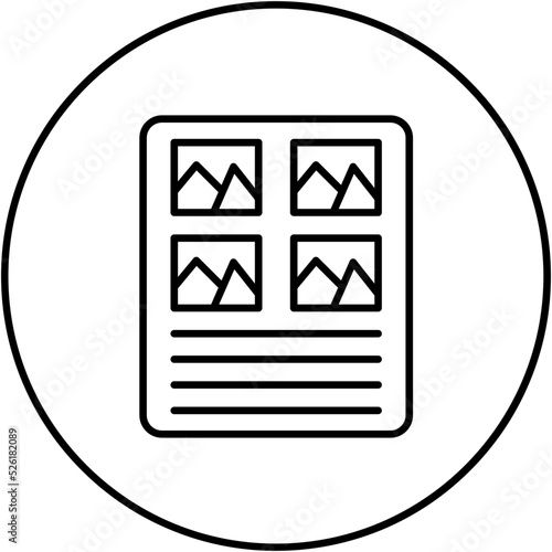 Storyboard Line Icon