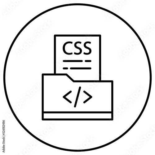 CSS File Line Icon