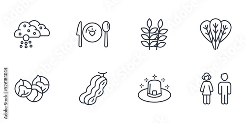 Thanksgiving Day icons set . Thanksgiving Day pack symbol vector elements for infographic web © AHMAD