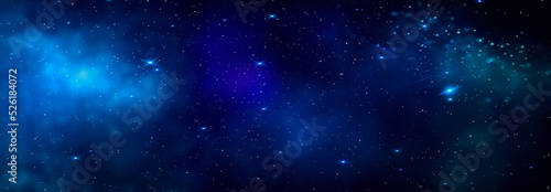 winter blue starry night sky and moon snow star flares with snow flakes banner rwmplare background copy space 