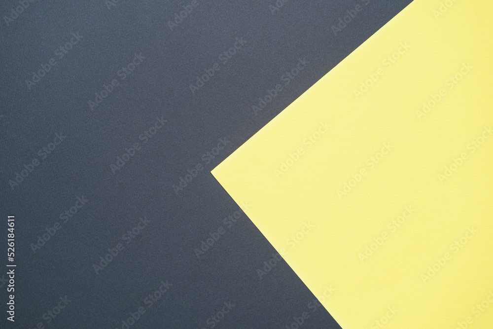 Black and yellow two tone color paper background. Abstract background modern hipster futuristic. Texture design