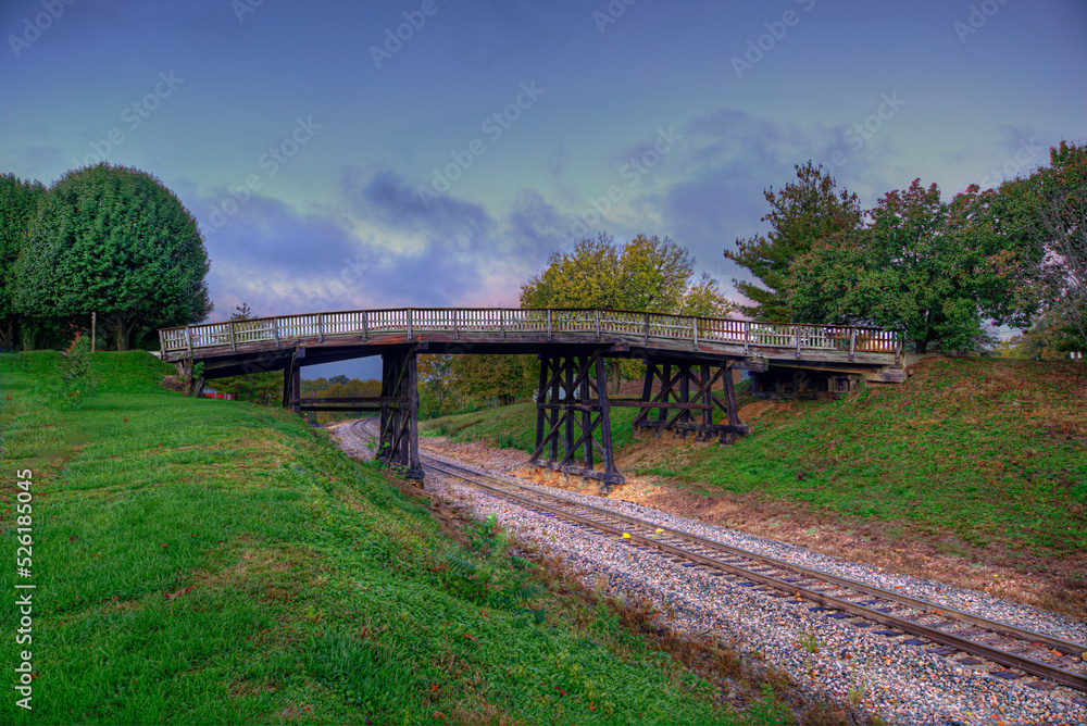 Footbridge Across BNSF Railroad In Rolla Missouri W Third Street Rolla