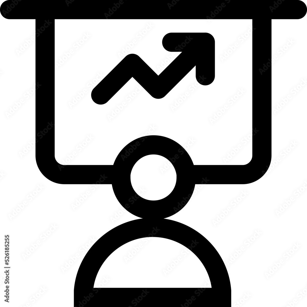 Graphic Presentation Vector Icon Graphic Presentation Vector Icon