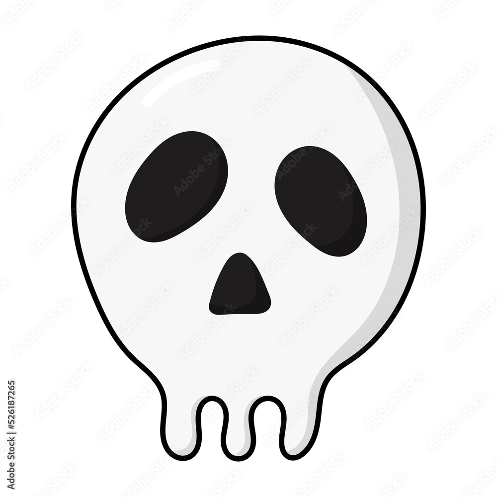 Halloween skull icon. Halloween skull icon.