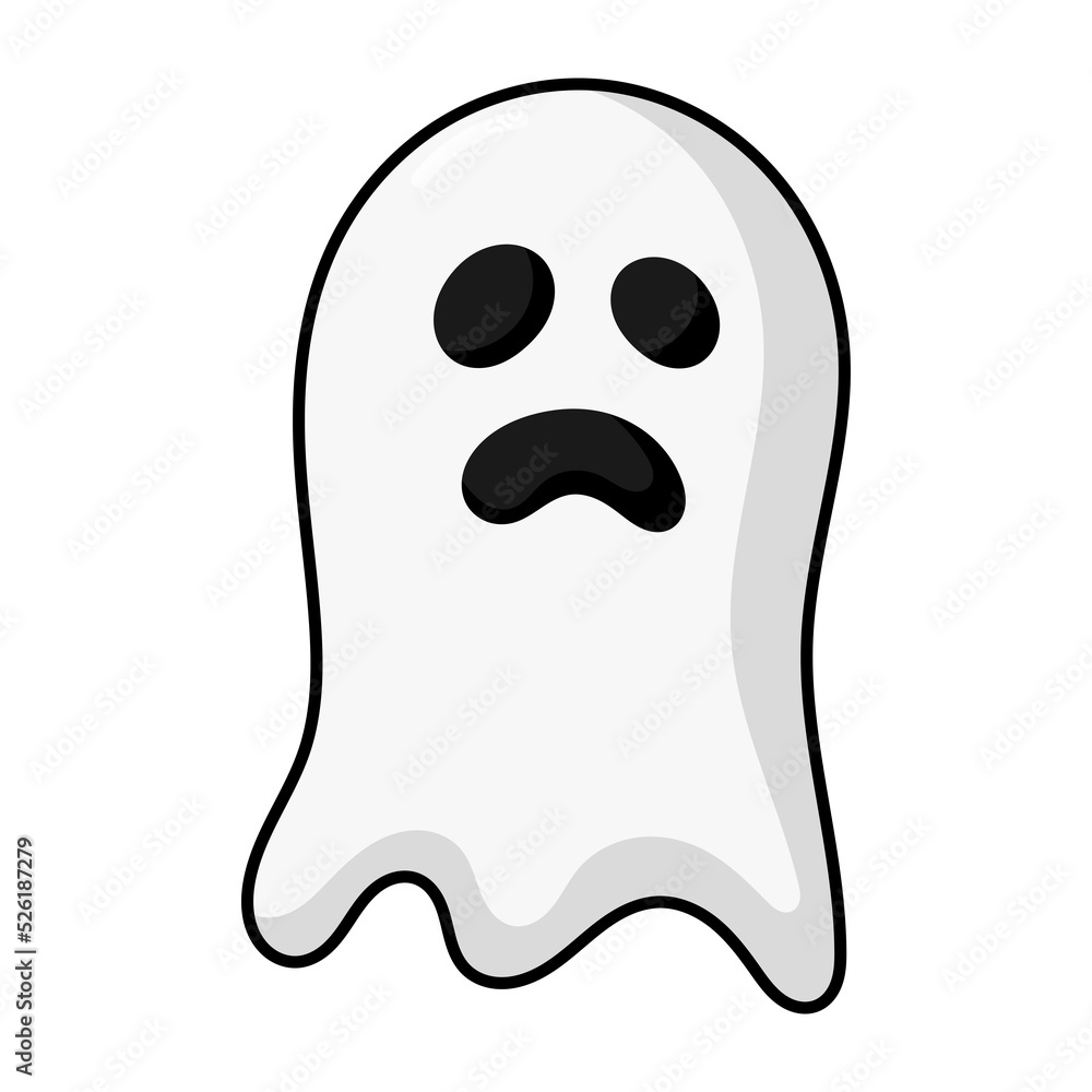 Halloween ghost icon cartoon. Halloween ghost icon cartoon.