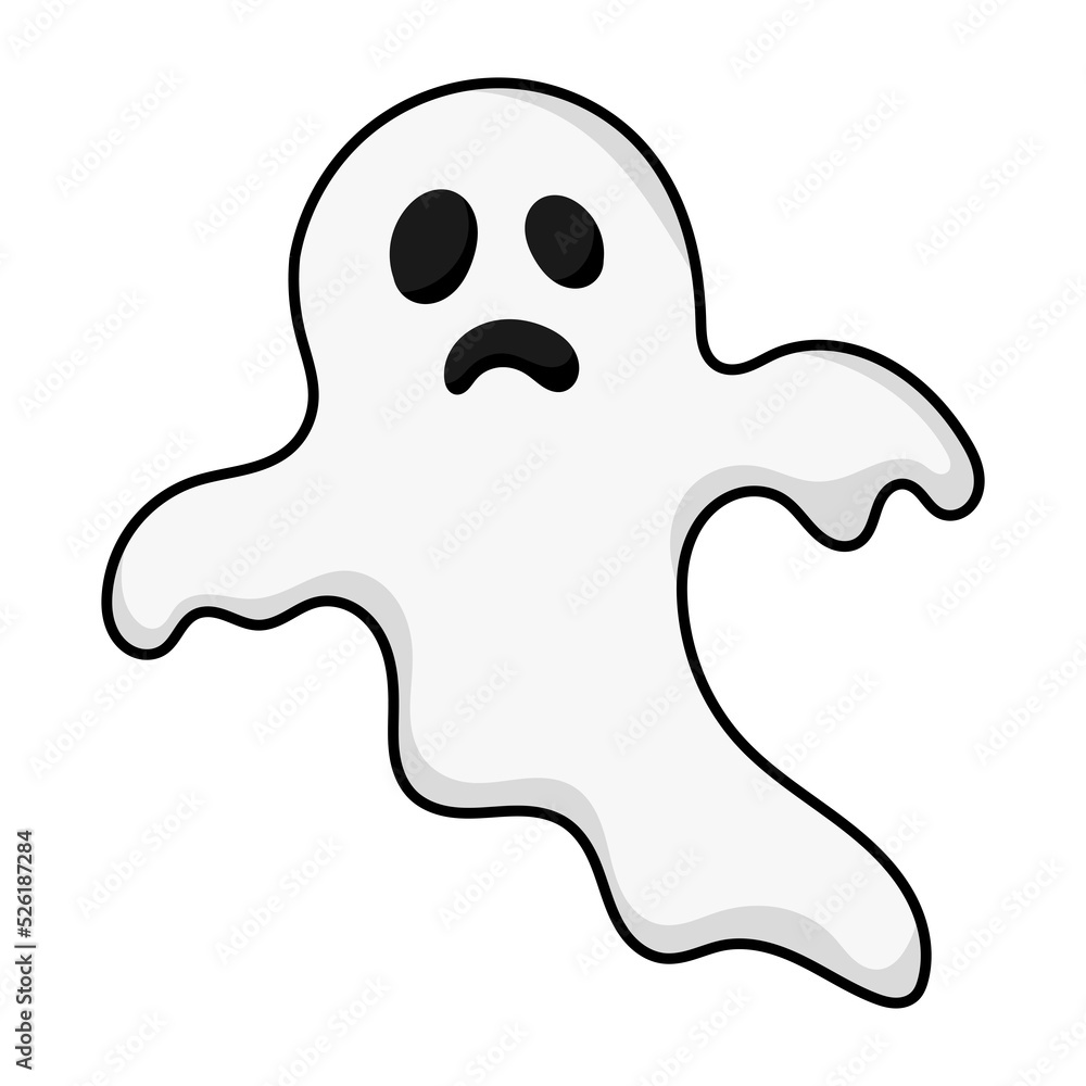 Halloween ghost icon cartoon. Halloween ghost icon cartoon.