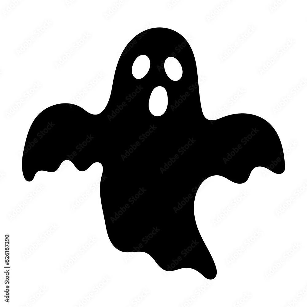 Halloween ghost icon cartoon. Halloween ghost icon cartoon.