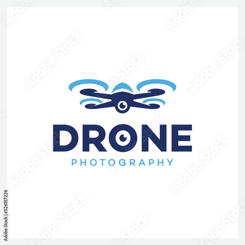 Drone technology logo design template Illustration graphic vector