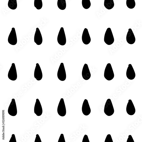 Simple hand drawn geometric pattern. Abstract spots, dashes, polka dots, drop in black and white. Trendy monochrome brush marks. Ornament in grunge style