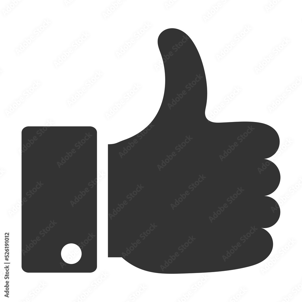 Thumb up icon. Thumb up icon.