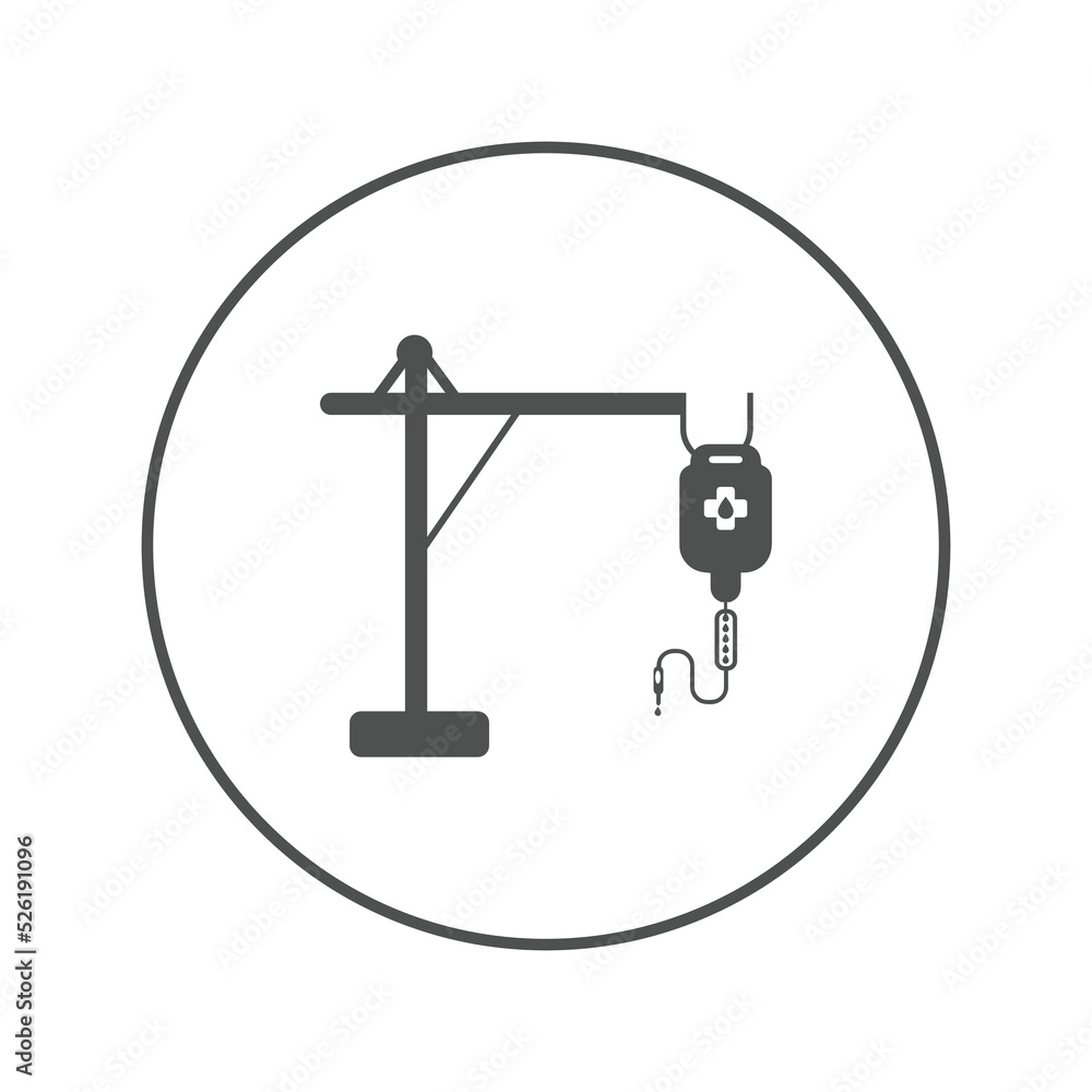 Hospital blood drip bag icon | Circle version icon | Hospital blood drip bag icon | Circle version icon |
