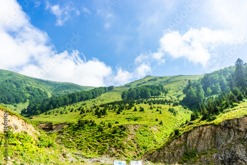 Caucasus mountain in georgian region Guria