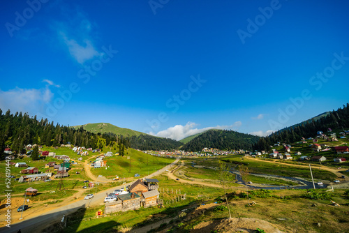 Famous georgian mountain resort Bakhmaro