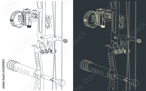 Compound bow close-up