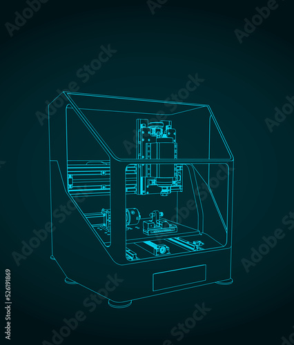 CNC milling illustration