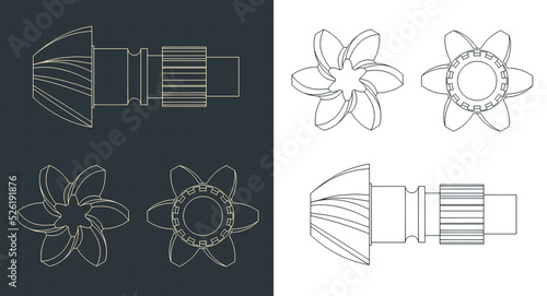 Hypoid gear blueprints