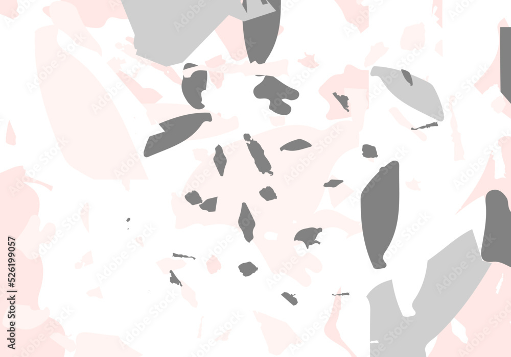 Terrazzo modern abstract template. Pink and grey Terrazzo modern abstract template. Pink and grey