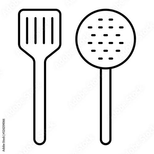 Spatula Line Icon