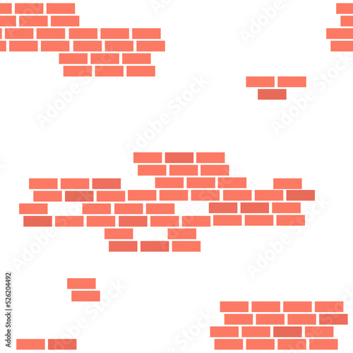 brick wall pattern vector illustration