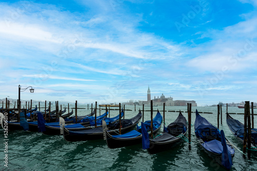 Venice catedral san marco canals boats sky
