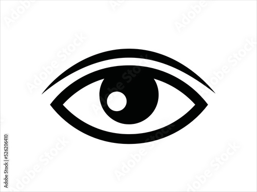 Human eye icon. Hand drawn symbol