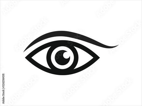 Human eye icon. Hand drawn symbol