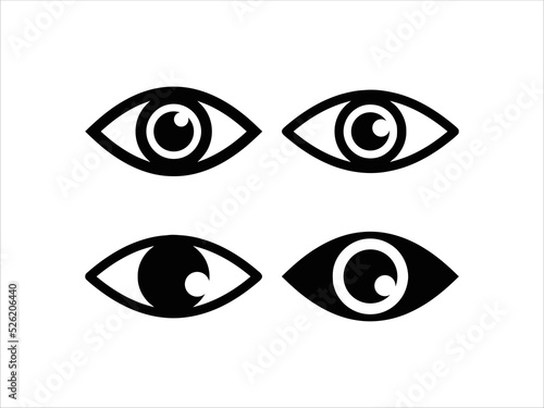 Human eye icon. Hand drawn symbol