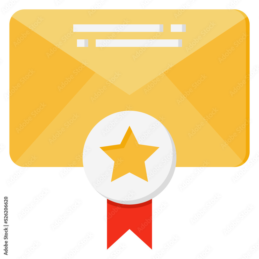 Recommendation Email Badge flat icon. Can be used for digital product, presentation, print design and more. Recommendation Email Badge flat icon. Can be used for digital product, presentation, print design and more.