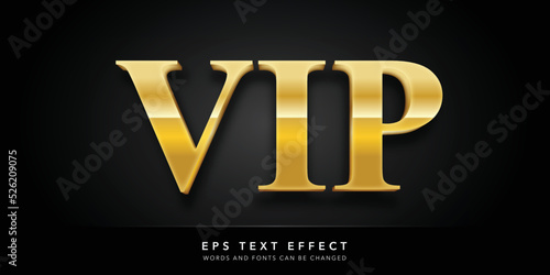 vip 3d editable text effect