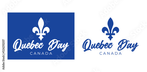 QUEBEC Day canada with city symbol abstract wallpaper in white and bluecan be use for poster banner celebration advertisement product design food and beverage label special event photo