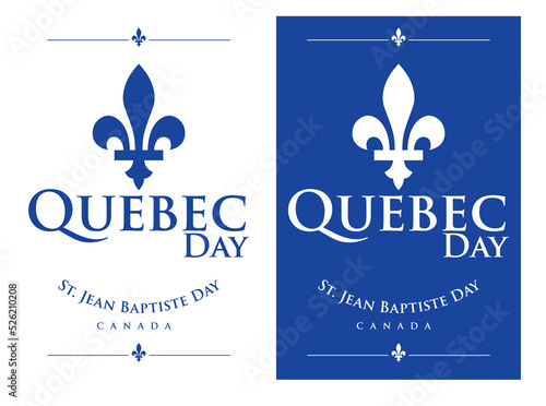QUEBEC Day with ST. jean babtiste Day and city symbol can be use for poster banner celebration advertisement product design food and beverage label special event