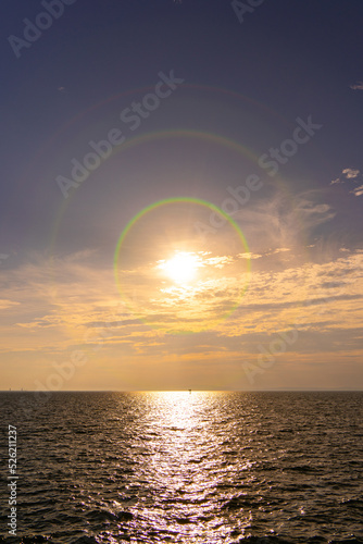 二色の浜パークタウンから見る夕日