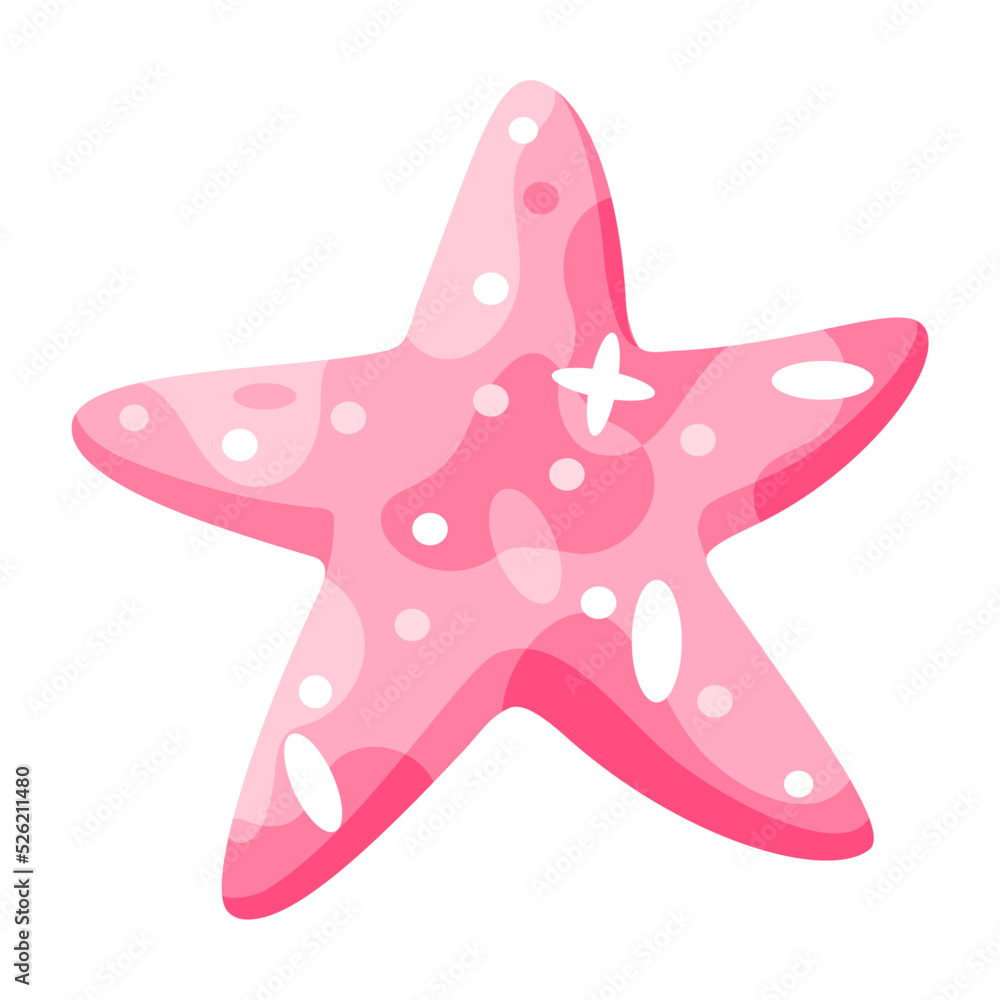 Isolated star sea bright beach vector illustration Isolated star sea bright beach vector illustration