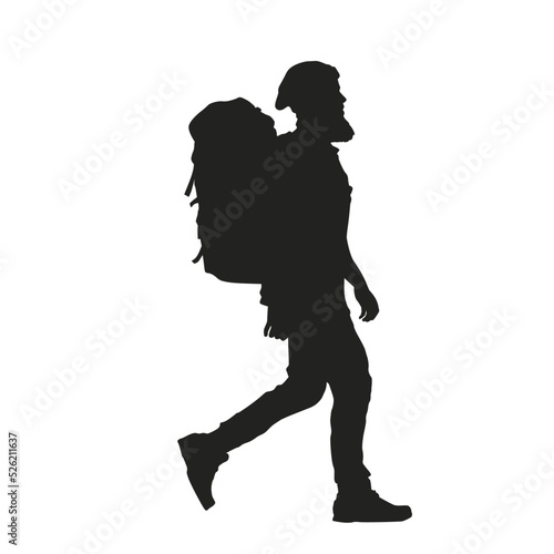 Hiking silhouette