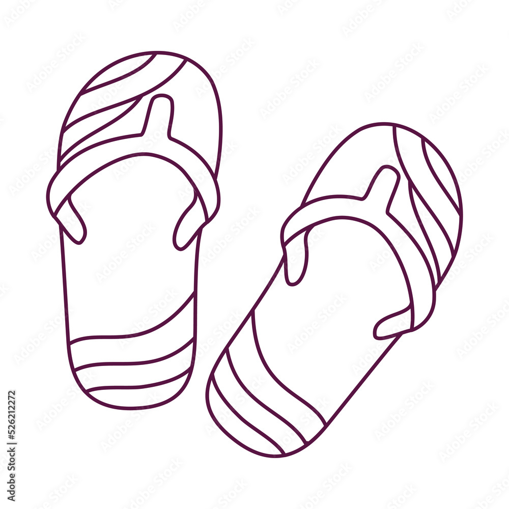 Isolated steps draw beach vector illustration Isolated steps draw beach vector illustration