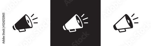 Megaphone icon symbol signs vector illustration