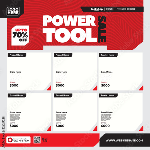 social media template for hardware store product catalog