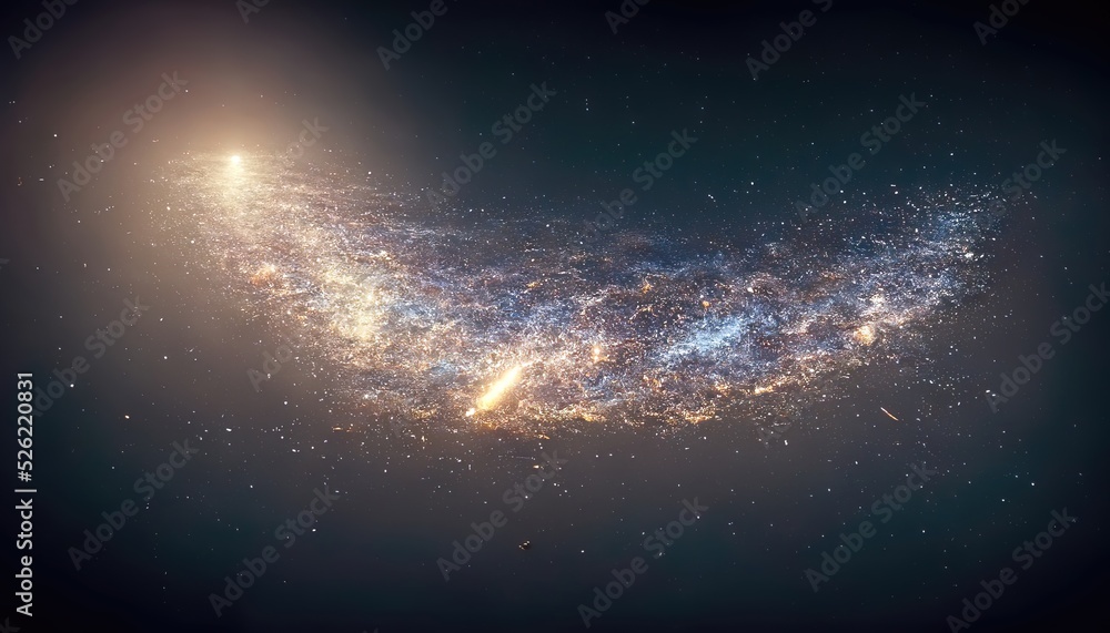 Fototapeta premium Realistic Milky Way, Universe and space