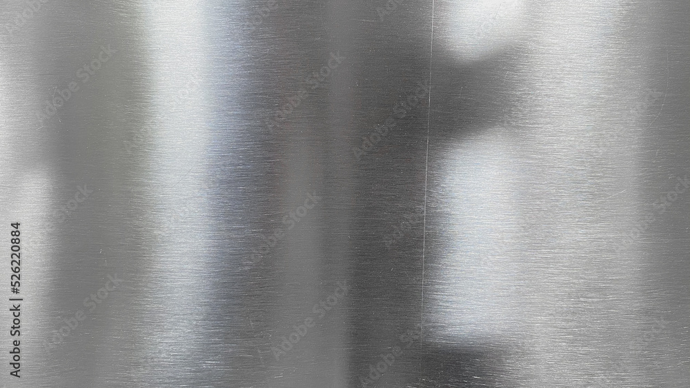 Obraz premium Metal stainless steel texture background with reflection light. 