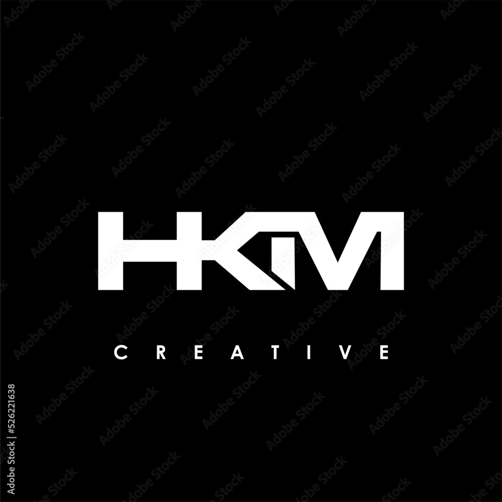 HKM Letter Initial Logo Design Template Vector Illustration