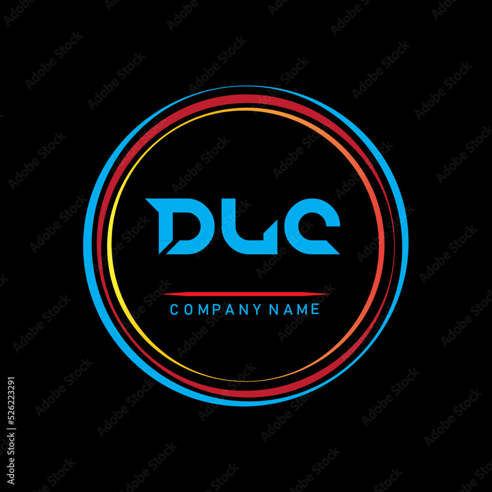 D L C. D L C letter logo design. DLC alphabet design monogram . DLC