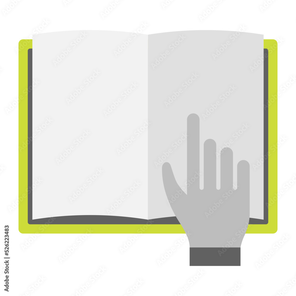 Obraz premium Open Book Vector Icon