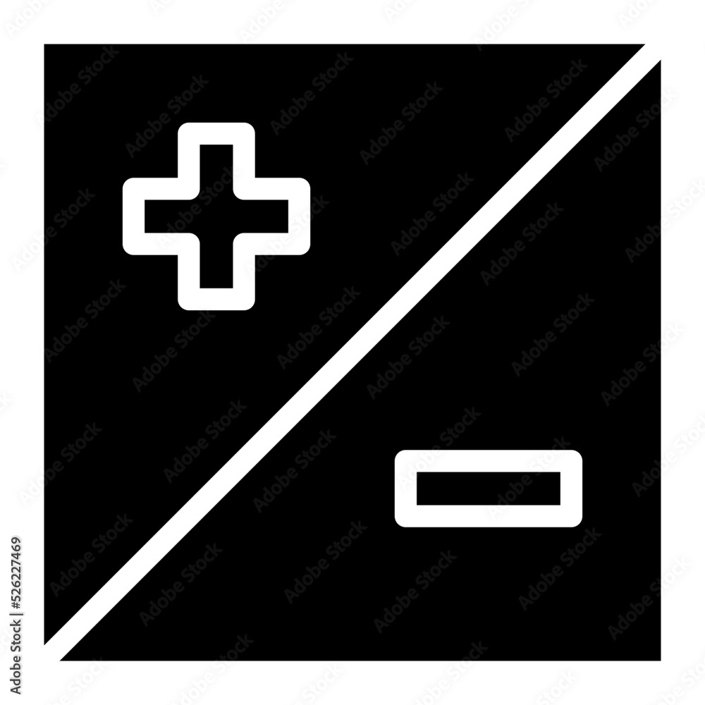 Fototapeta premium contrast glyph icon