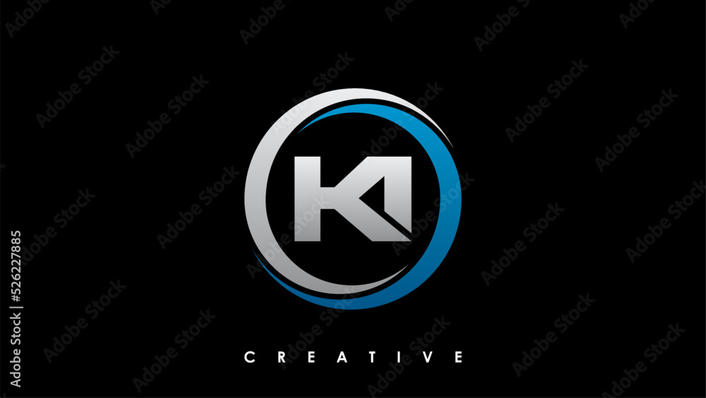 KI Letter Initial Logo Design Template Vector Illustration KI Letter Initial Logo Design Template Vector Illustration