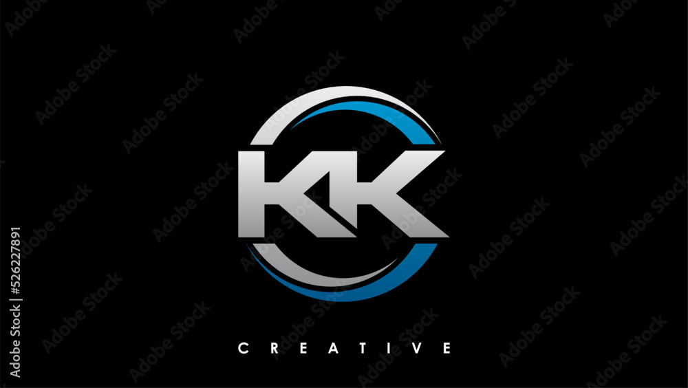 KK Letter Initial Logo Design Template Vector Illustration KK Letter Initial Logo Design Template Vector Illustration