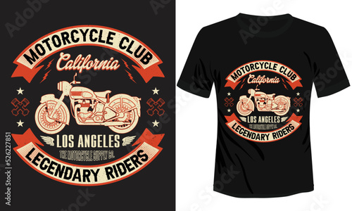Motorcycle Club Legendary Riders T-shirt Design