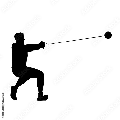 Hammer Throw Sport Silhouette