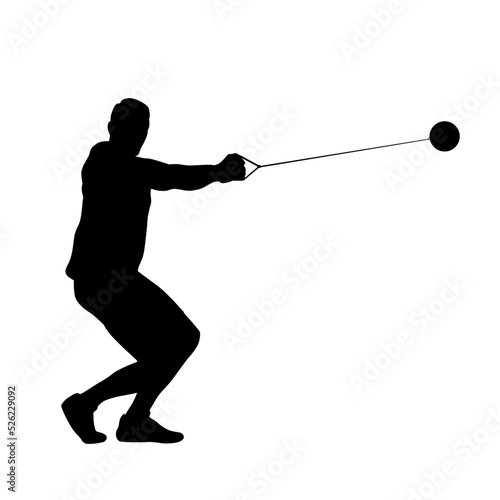 Hammer Throw Sport Silhouette